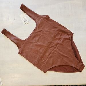 a new day Rust Tank Bodysuit Large NWT